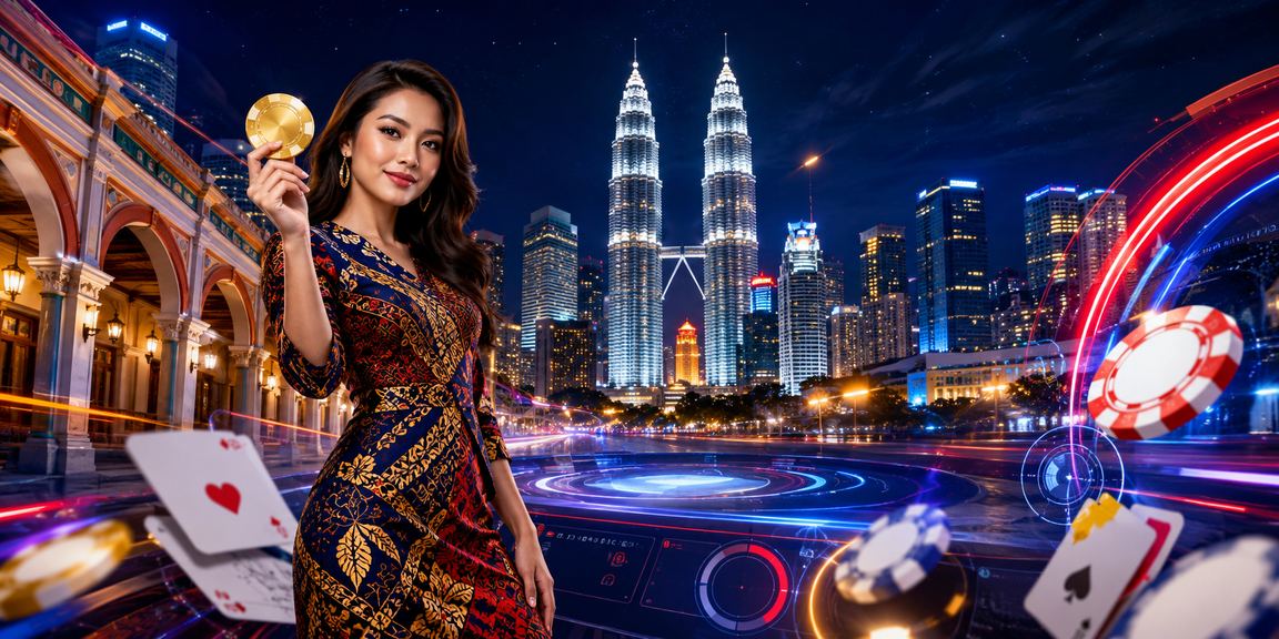 Suasana permainan premium di Kuala Lumpur dalam tema budaya Malaysia bersama x1bet